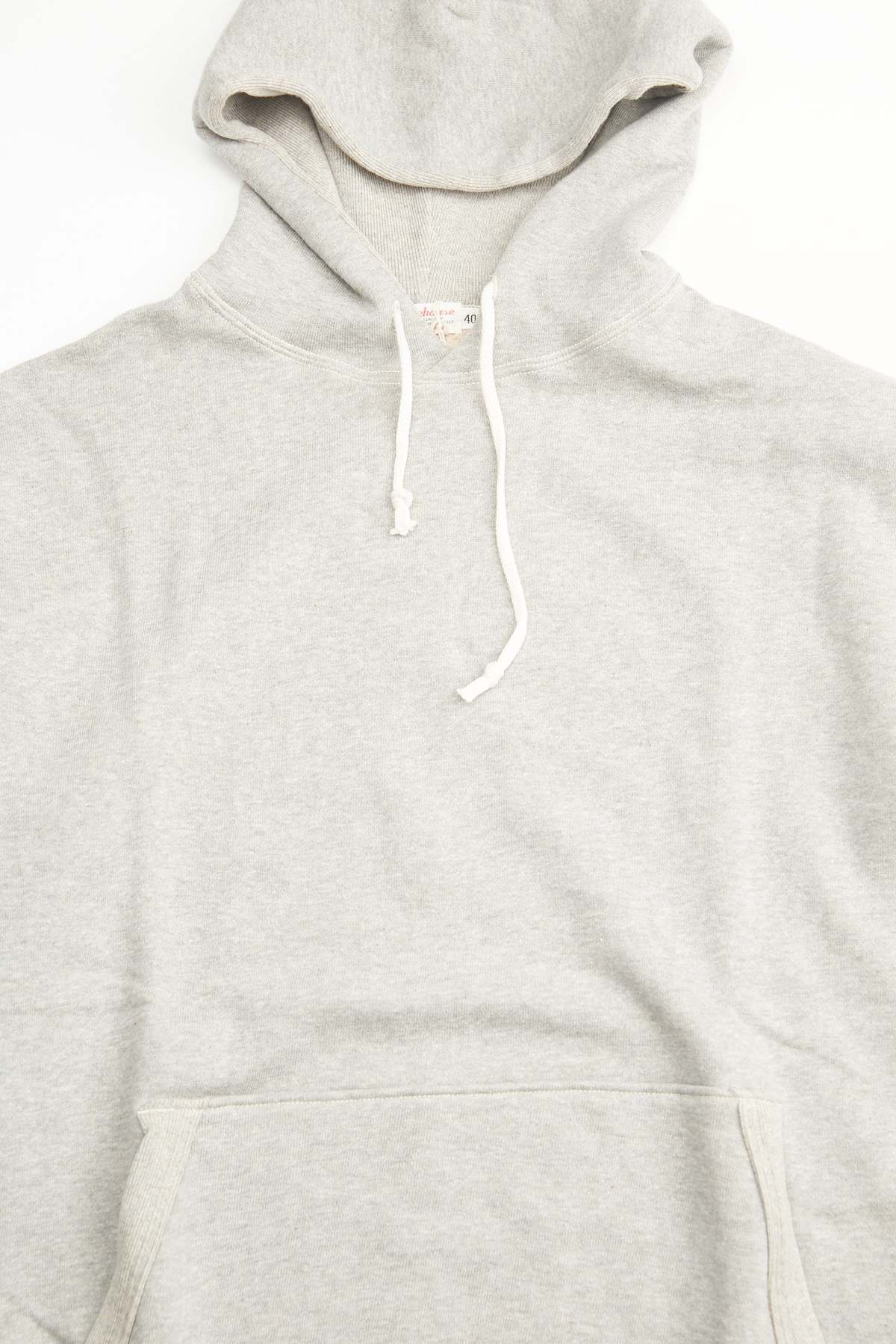 Warehouse & Co. Lot 450 Two-Needle Loopwheel Hoodie - Heather Grey - Image 2 of 7