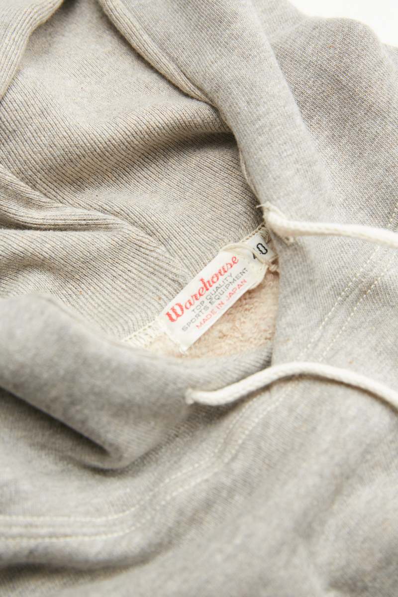 Warehouse & Co. Lot 450 Two-Needle Loopwheel Hoodie - Heather Grey