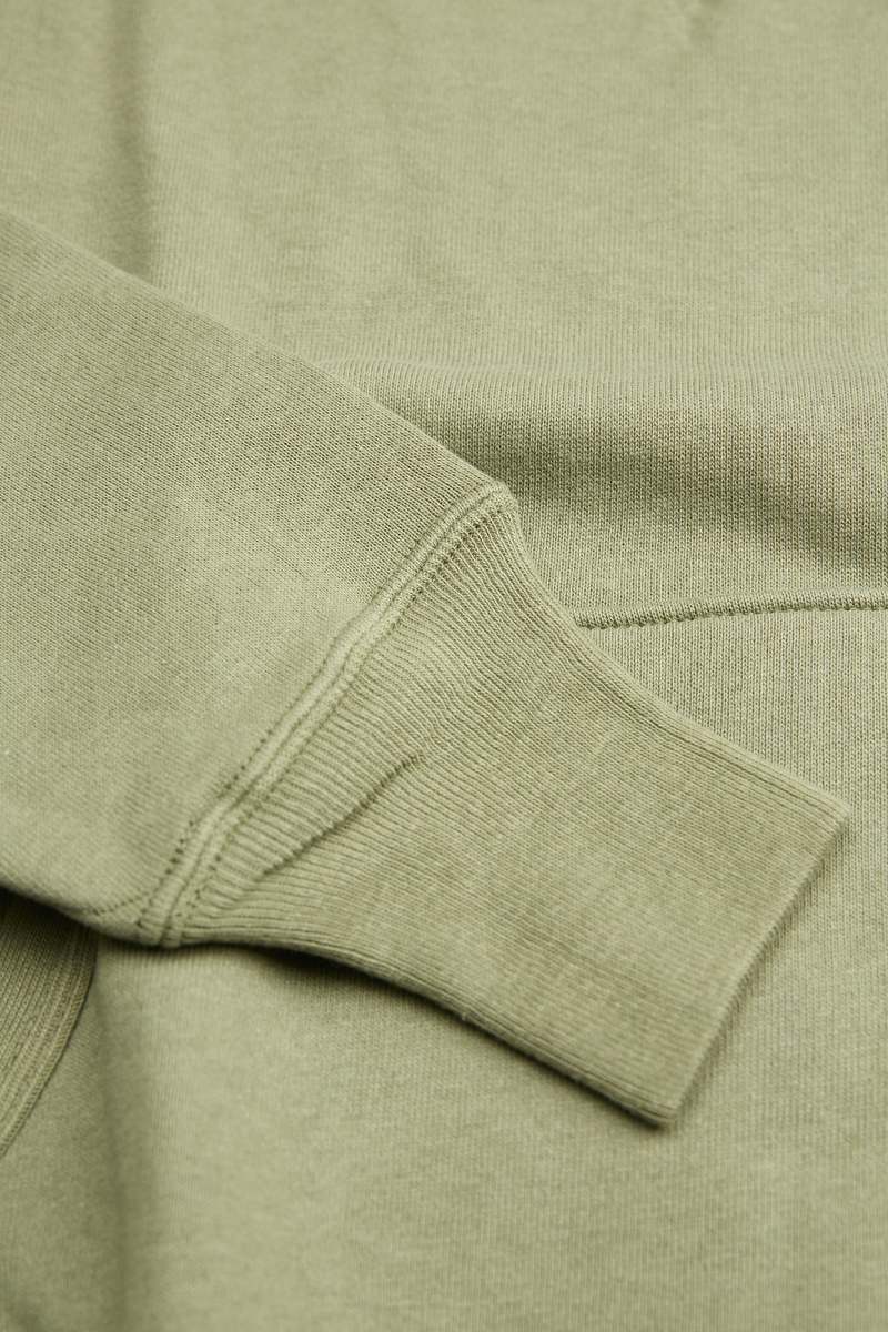 WAREHOUSE & CO. Lot 450 Two-Needle Loopwheel Hoodie - OD Green
