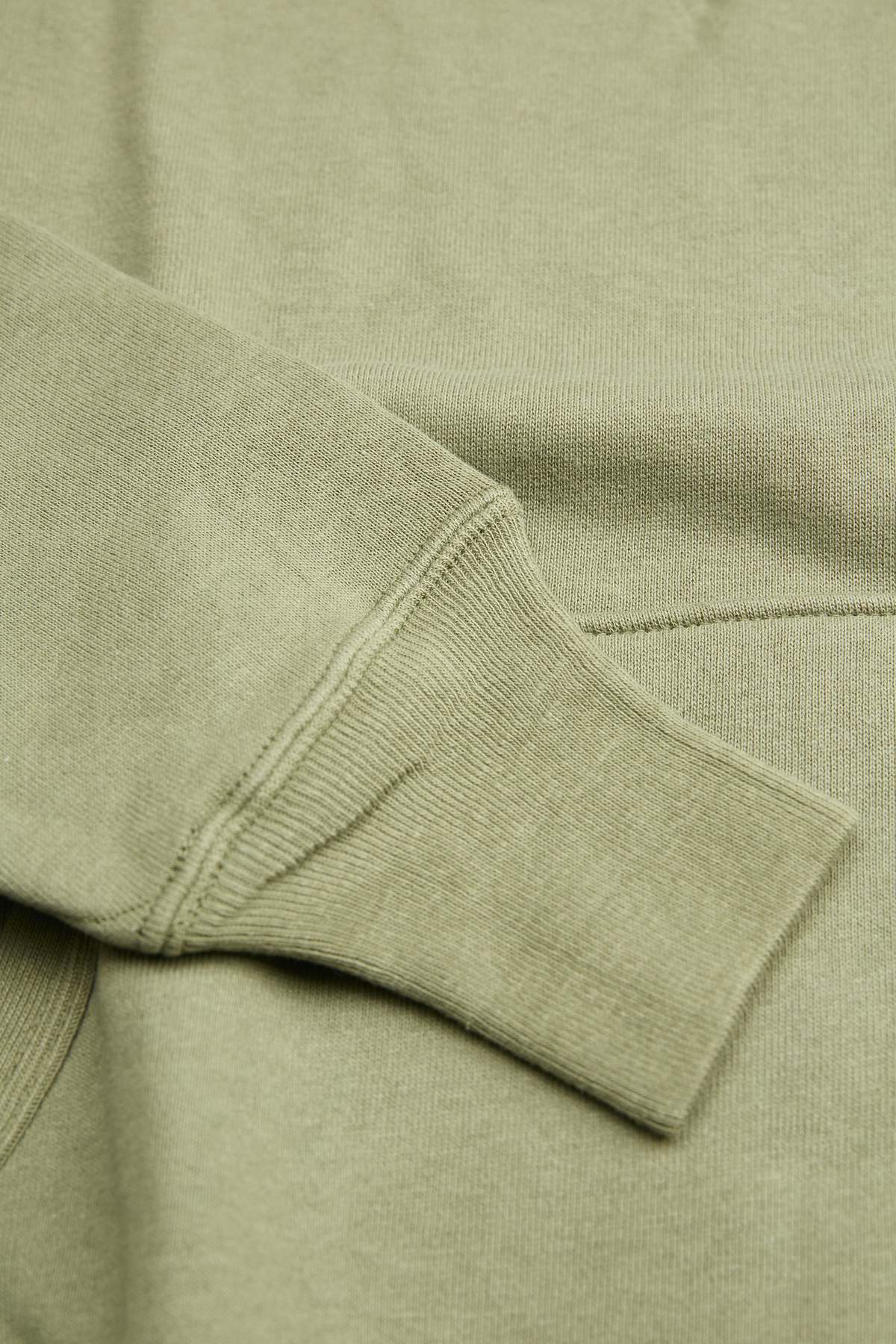 WAREHOUSE & CO. Lot 450 Two-Needle Loopwheel Hoodie - OD Green - Image 4 of 7