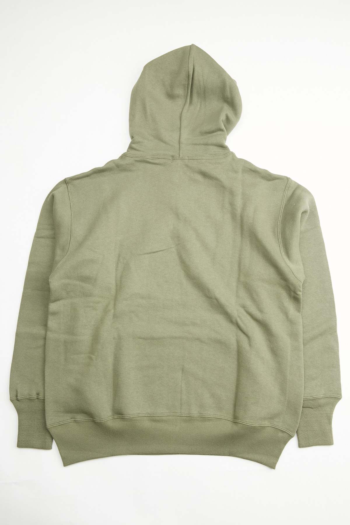 WAREHOUSE & CO. Lot 450 Two-Needle Loopwheel Hoodie - OD Green - Image 6 of 7