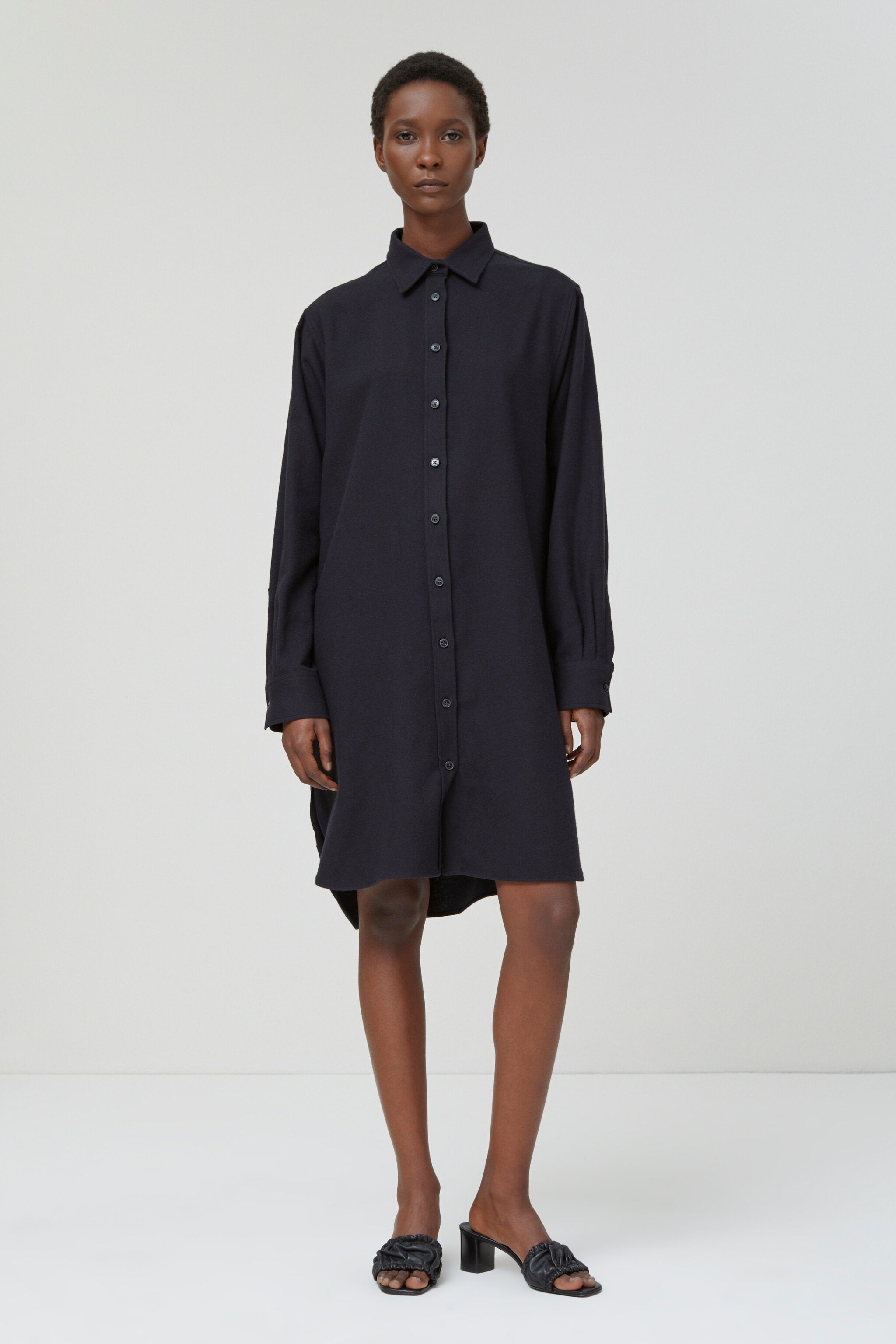 Closed Brushed Cotton Shirt Dress | Garmentory