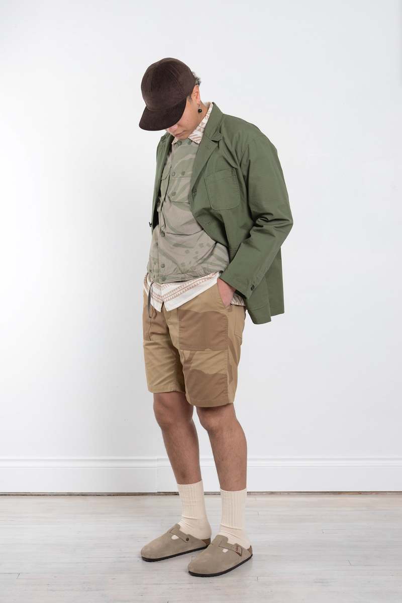 engineered garments ロイタージャケット　コットン100% Engineered Garments Loiter Cotton Ripstop Jacket - Olive