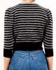 1980's Little Bit Shrunken Striped Sweater - Grey/Black - Thumbnail 4