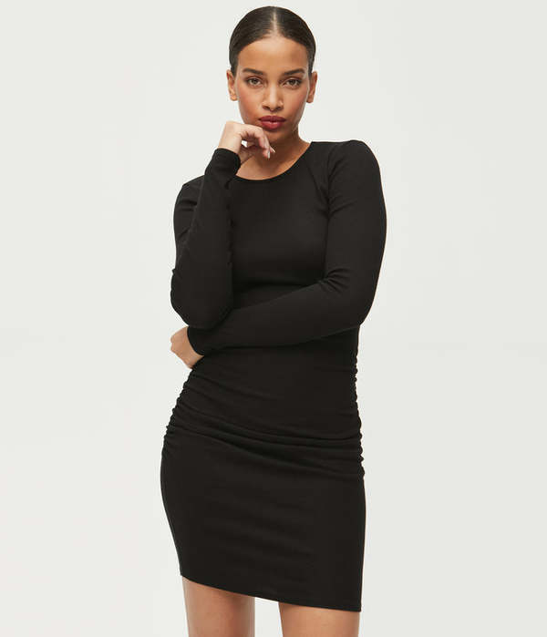 michael stars ruched mini dress MICHAEL STARS Revolve Ruched Mini Dress in