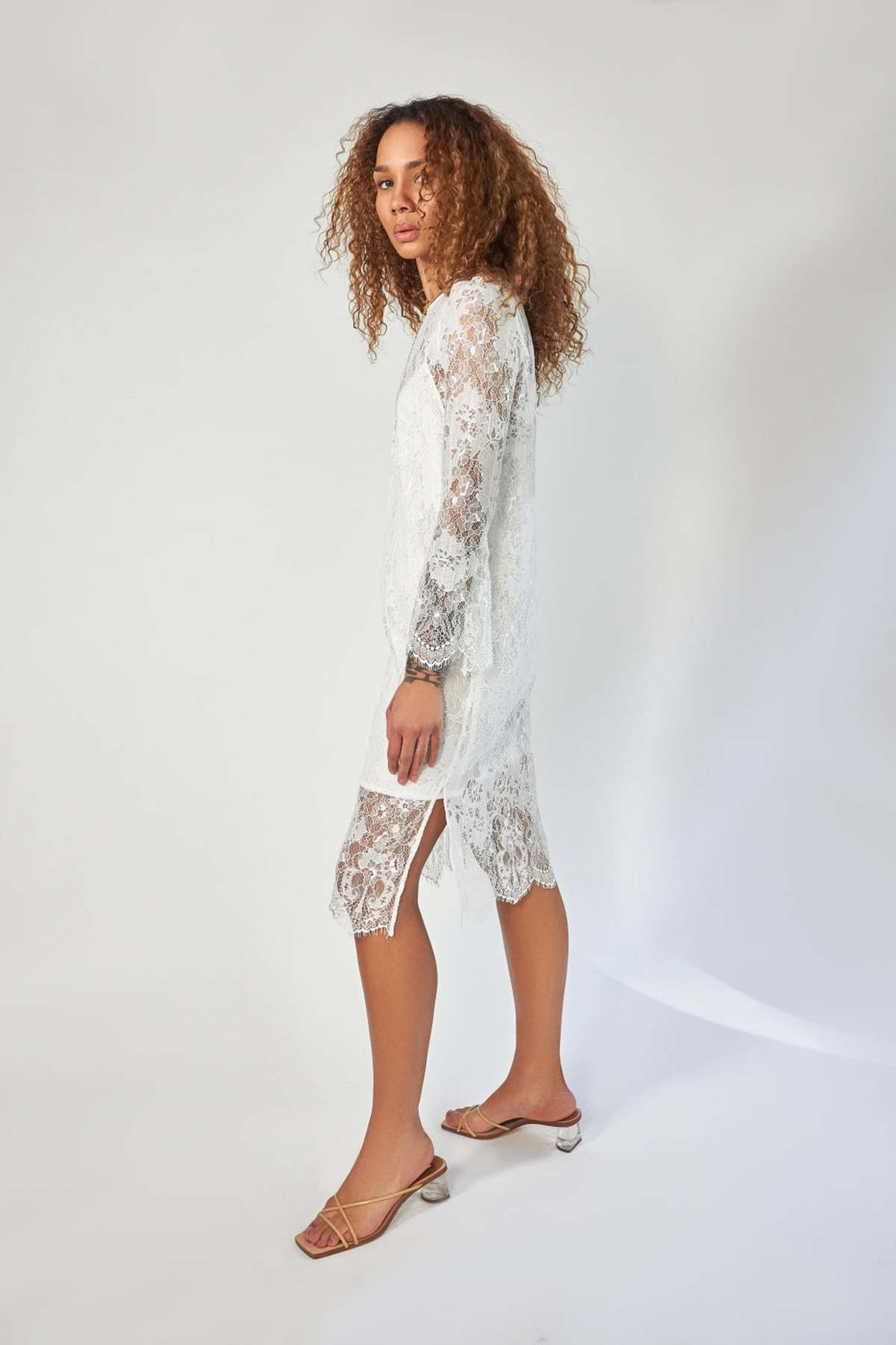 Roseanna Monza Guipure Dress - White Lace - Image 5 of 6