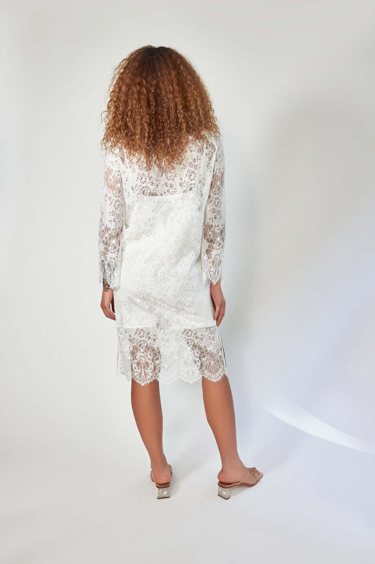 Roseanna Monza Guipure Dress - White Lace - Image 6 of 6