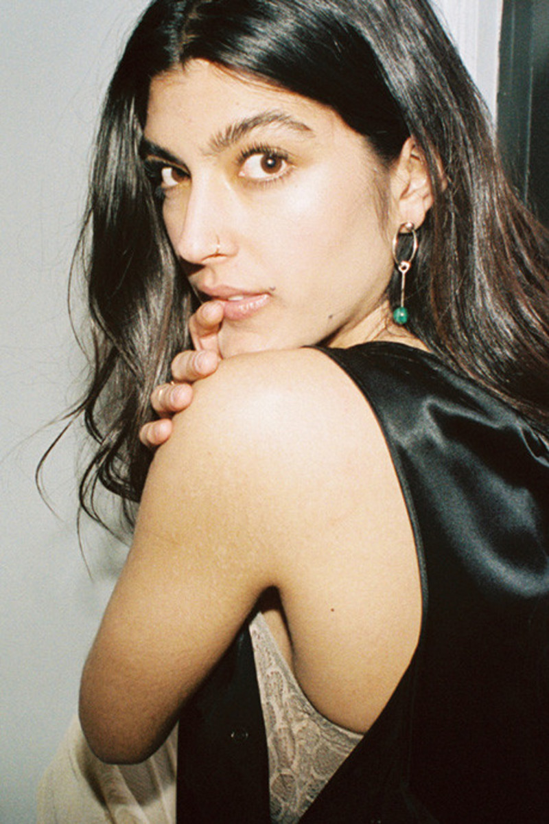 Born From Rock Single Malachite Sinker Earring | Garmentory