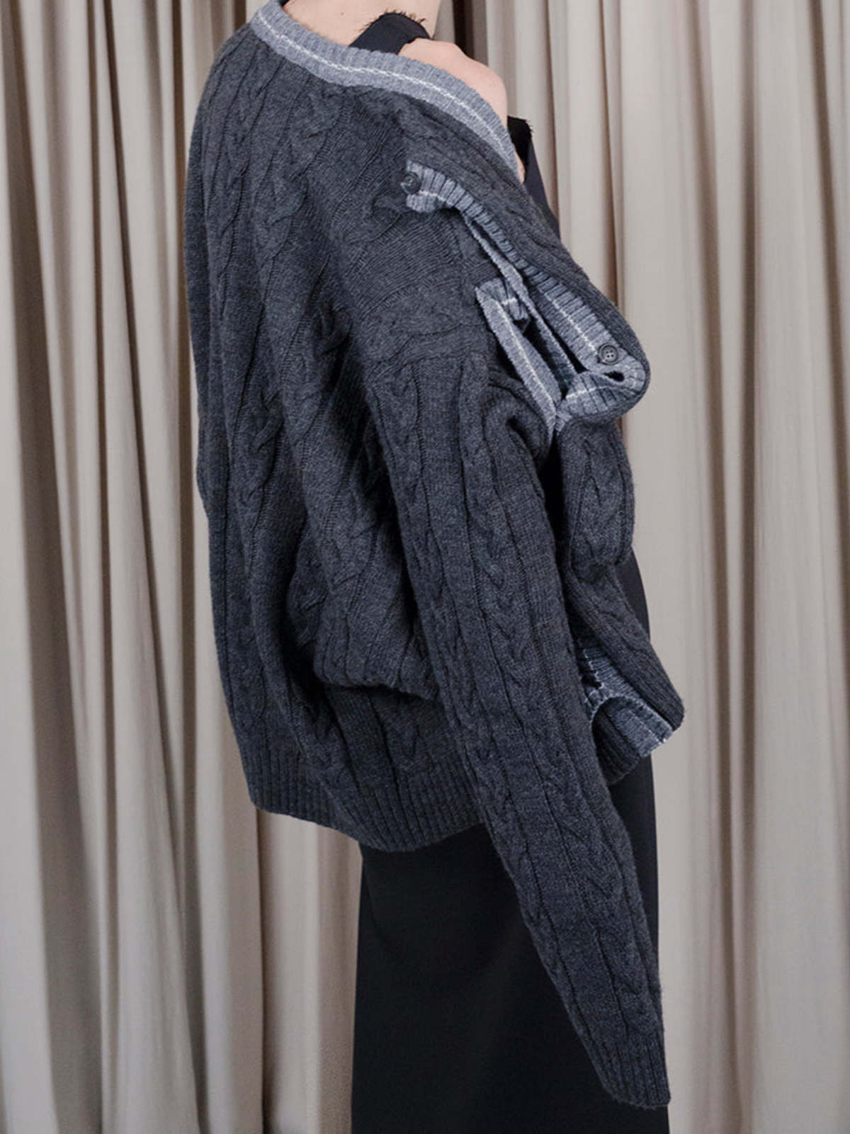 【Y/Project】　BUTTON PANEL MOHAIR CARDIGAN Y/Project BUTTON PANEL MOHAIR CARDIGAN