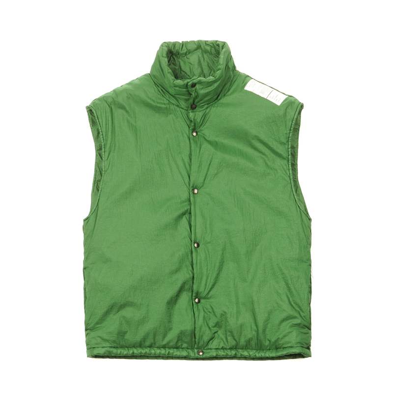 n-hoolywood REVERSIBLE LINER VEST - GREEN | Garmentory