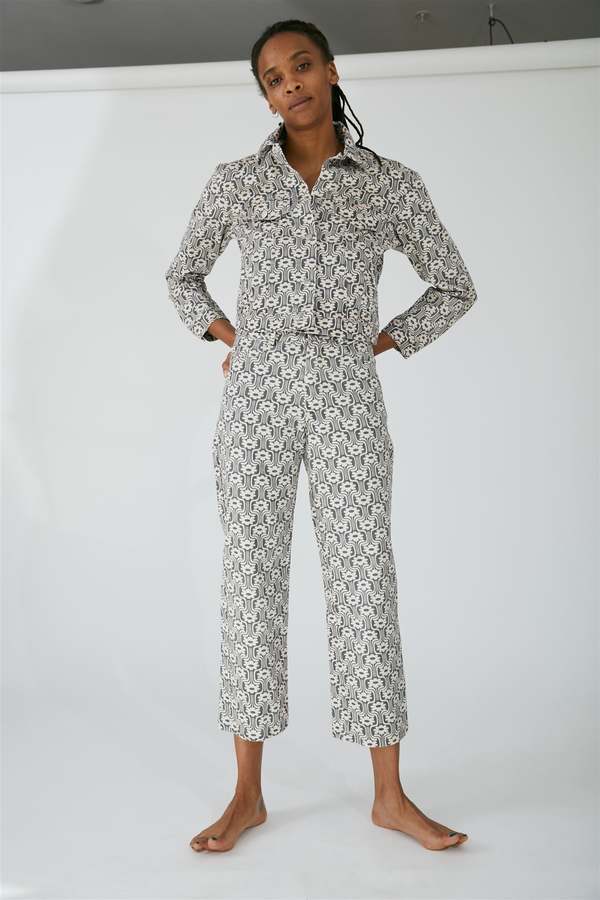 Tach Clothing Triana Denim Jacket FLORAL PRINT Garmentory