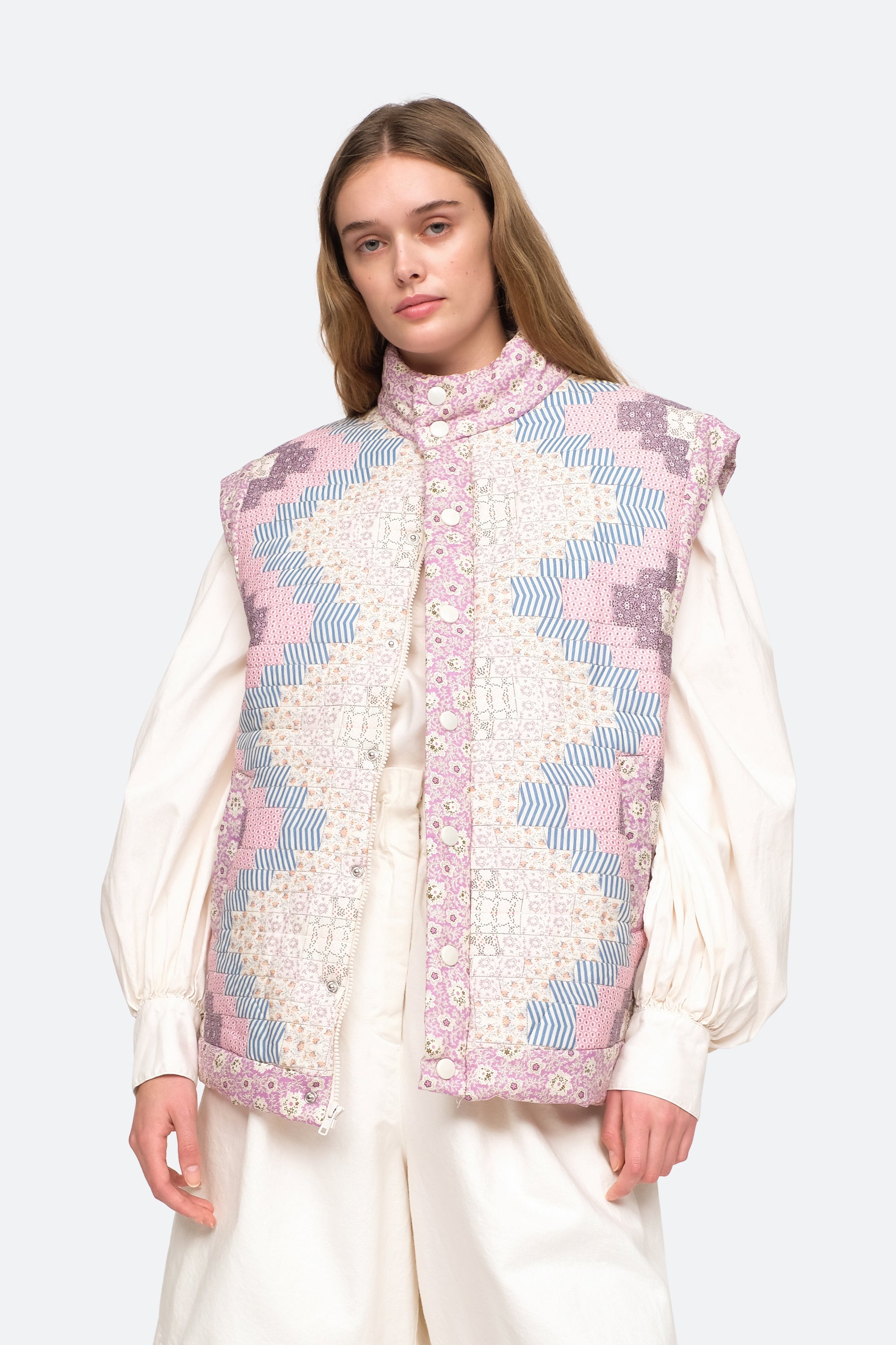 トップス sea new york IDA PRINT QUILTED VEST Sea NY Ida Puffer Vest - Multi | Garmentory