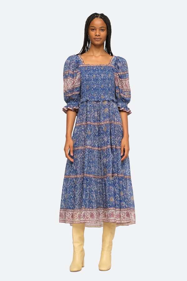 Sea NY Rosita Smocked Dress | Garmentory