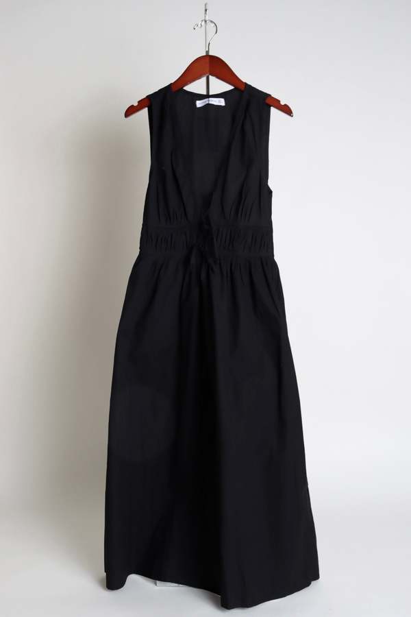 open back dress midi Gottex Beach Life Solena Crêpe V Neck Open Back Midi Dress Cover-Up