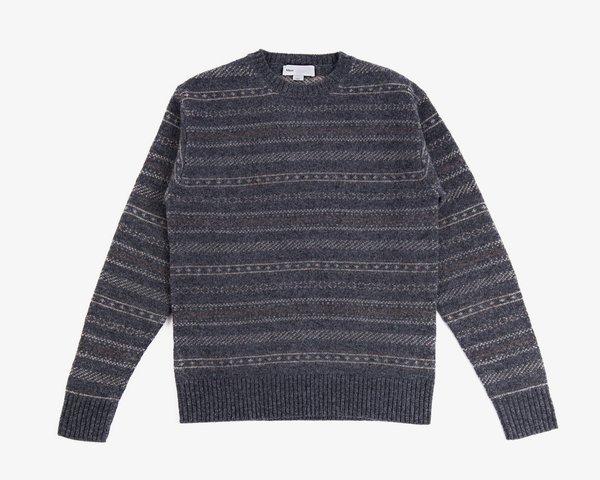 Adsum Nordic Crewneck Sweater - Charcoal