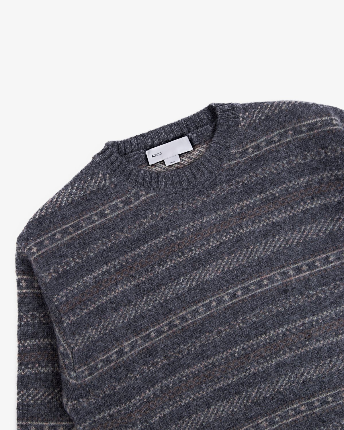 Adsum Nordic Crewneck Sweater - Charcoal - Image 4 of 4