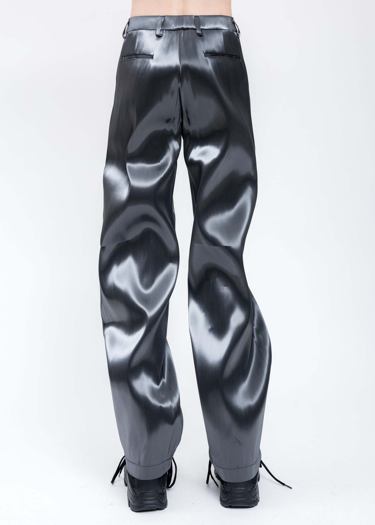 Heliot Emil LIQUID METAL Trousers - White HE Logo | Garmentory
