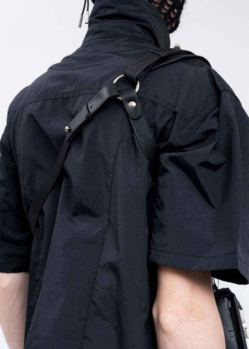 Heliot Emil LEATHER CARABINER PHONE SLING bag - BLACK | Garmentory