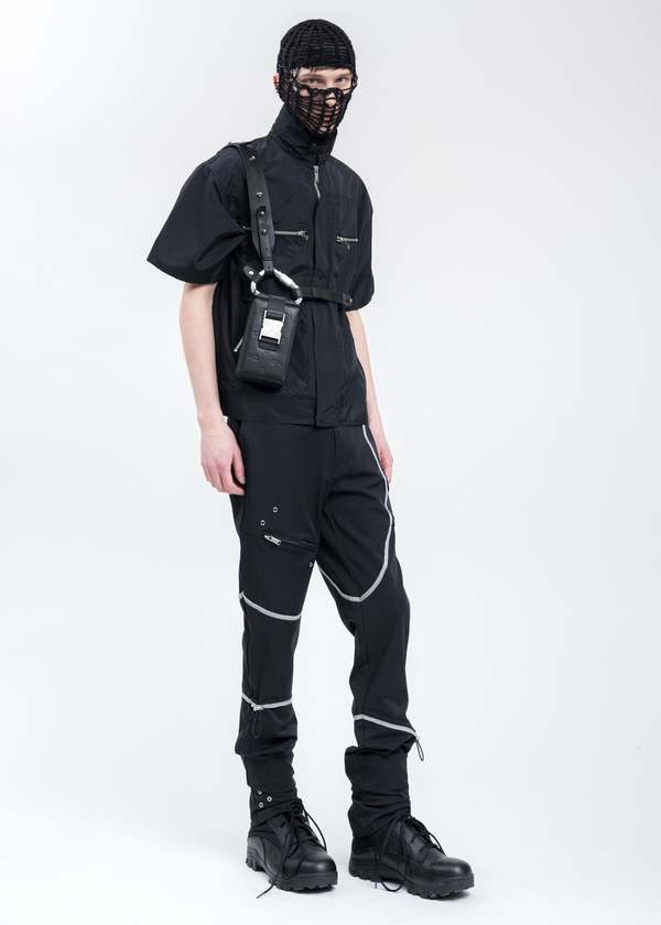 Heliot Emil LEATHER CARABINER PHONE SLING bag - BLACK | Garmentory