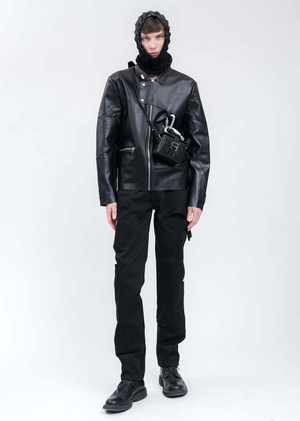 Heliot Emil Leather W. CARABINER jacket 