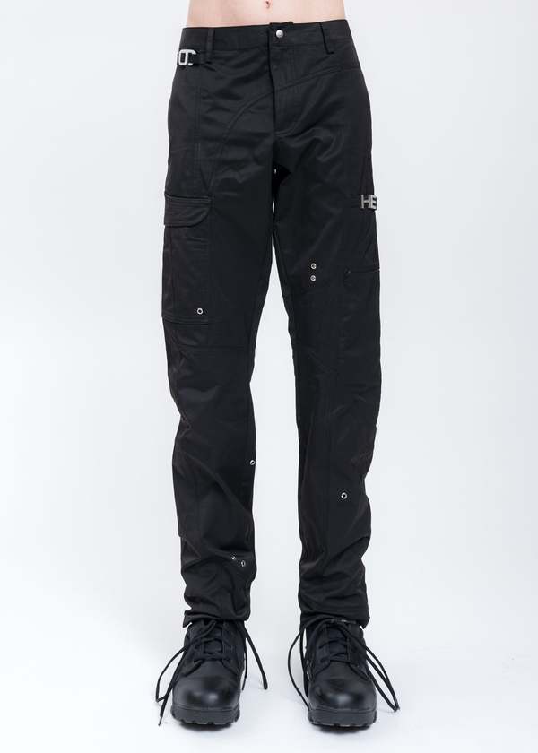 Heliot Emil Minimal Trill Cargo Pants - Black | Garmentory