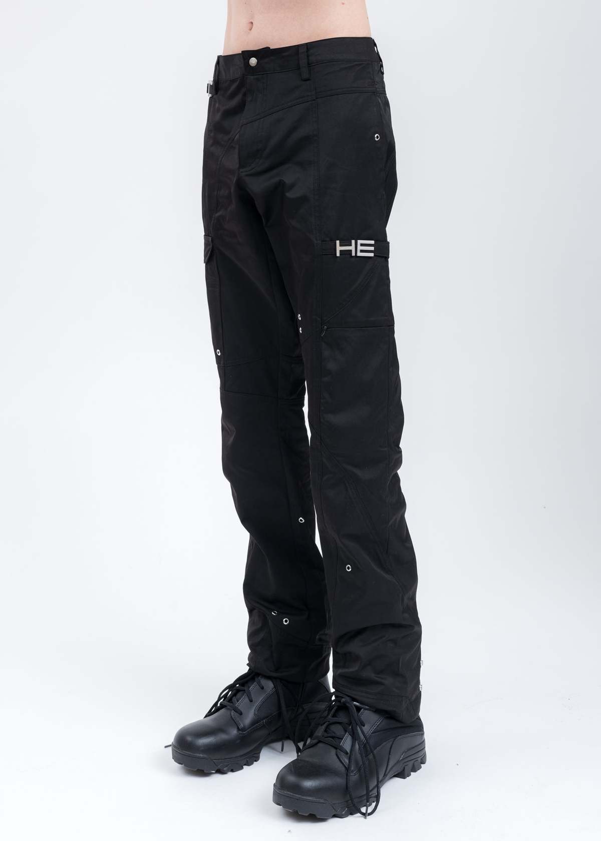 Heliot Emil Minimal Trill Cargo Pants - Black | Garmentory