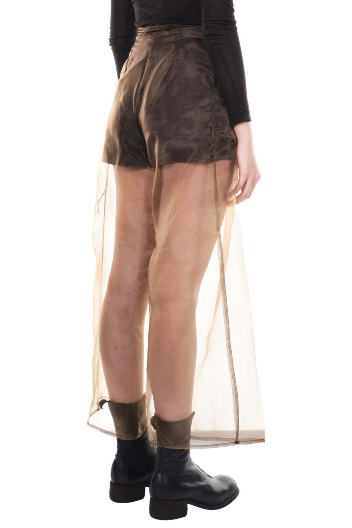 Peng Tai See-through Trousers - Chocolate - Image 4 of 5