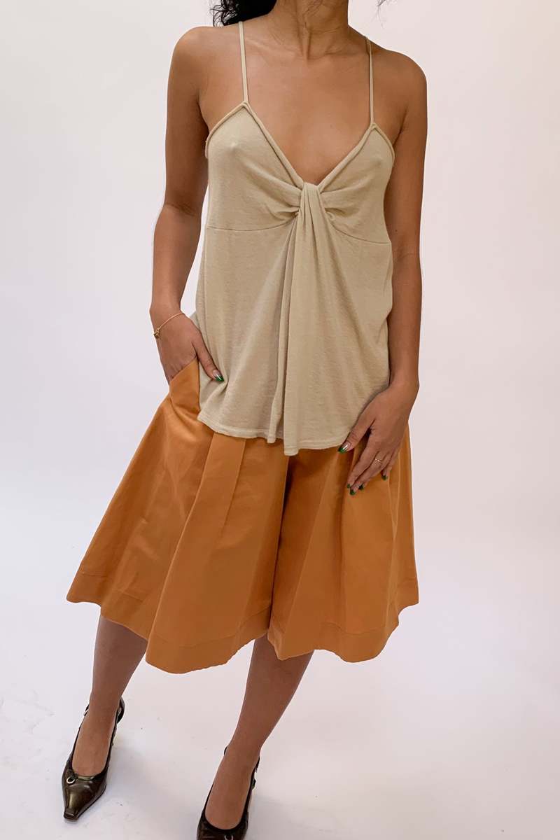 Vintage Jil Sander Wide Leg Shorts - Peanut