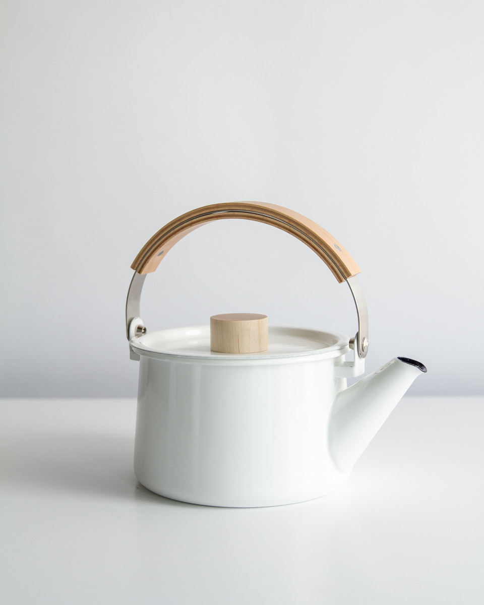 Japanese Enameled Kettle Garmentory
