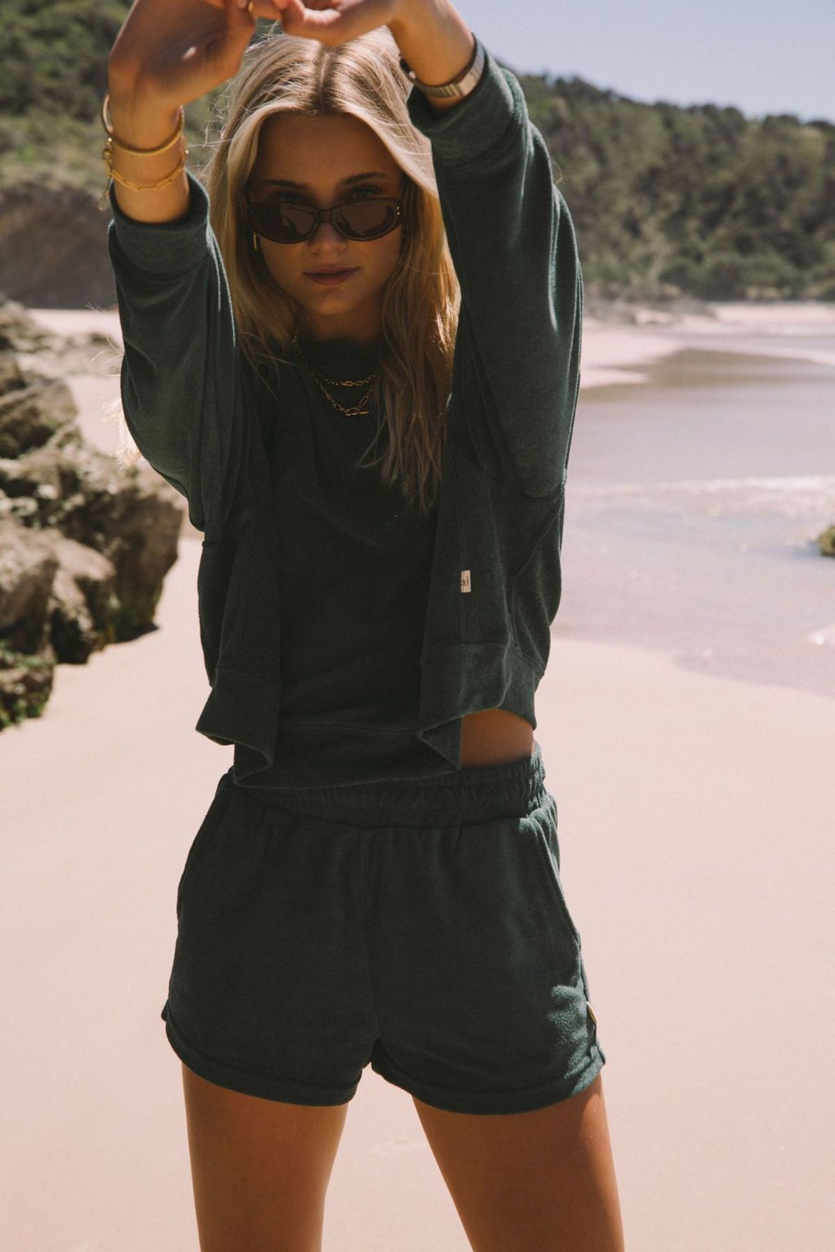 Araminta James Terry Sweatshirt - Emerald - Image 3 of 11