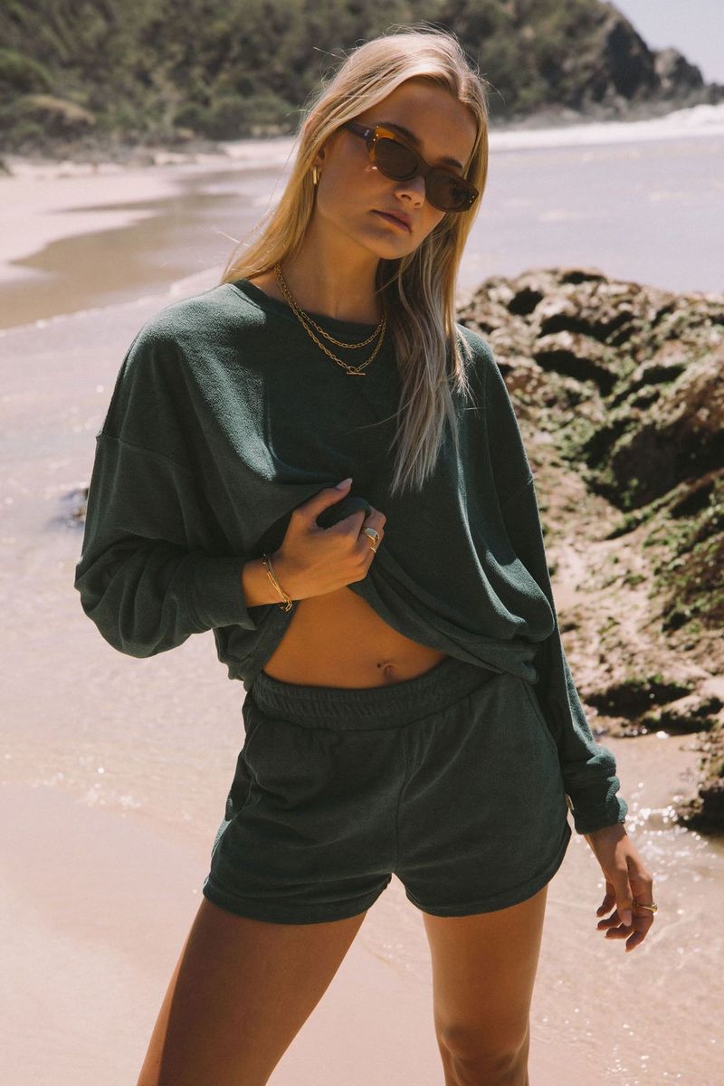 Araminta James Terry Sweatshirt - Emerald