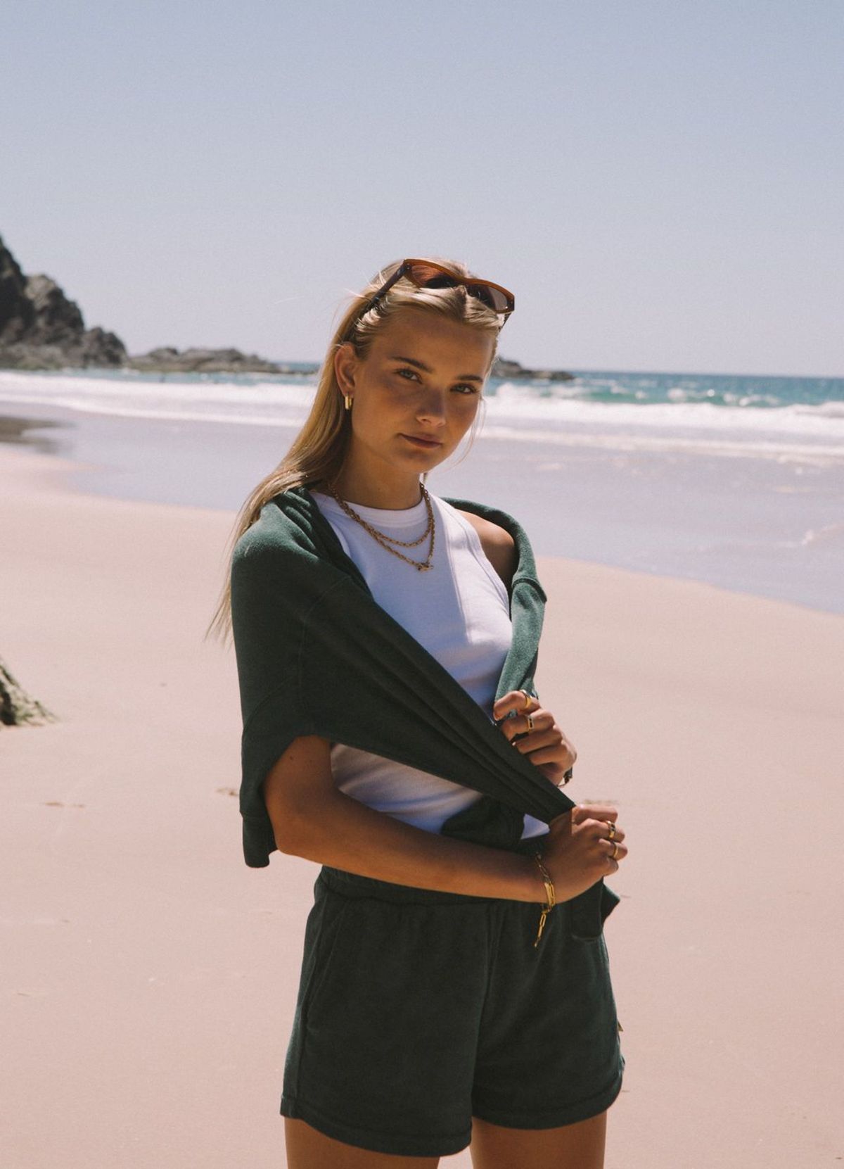 Araminta James Terry Sweatshirt - Emerald - Image 9 of 11