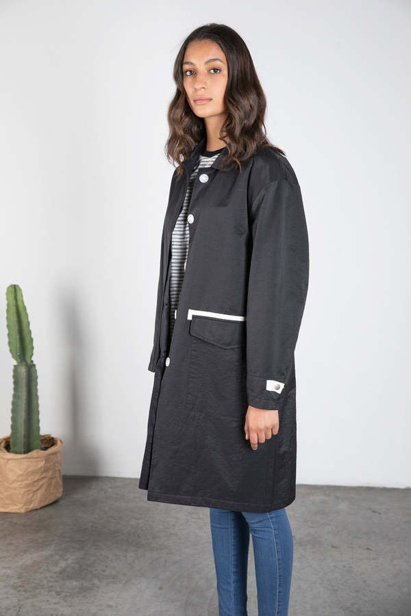Mod Ref Trench Coat - Black Mod Ref Trench Coat - Black