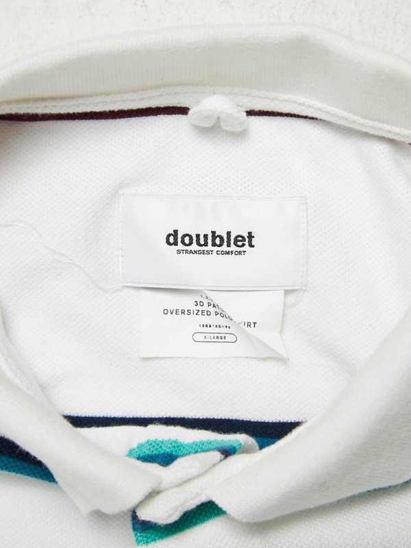 Doublet M Lines Printed Crocodile 3D Patch Oversized Cropped