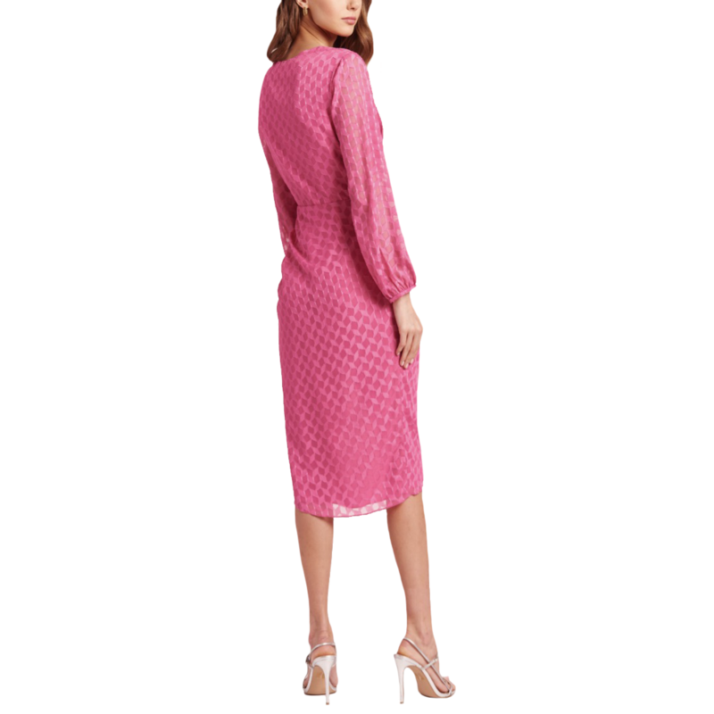 Amanda Uprichard Long Sleeve Roma Dress - Roseberry | Garmentory