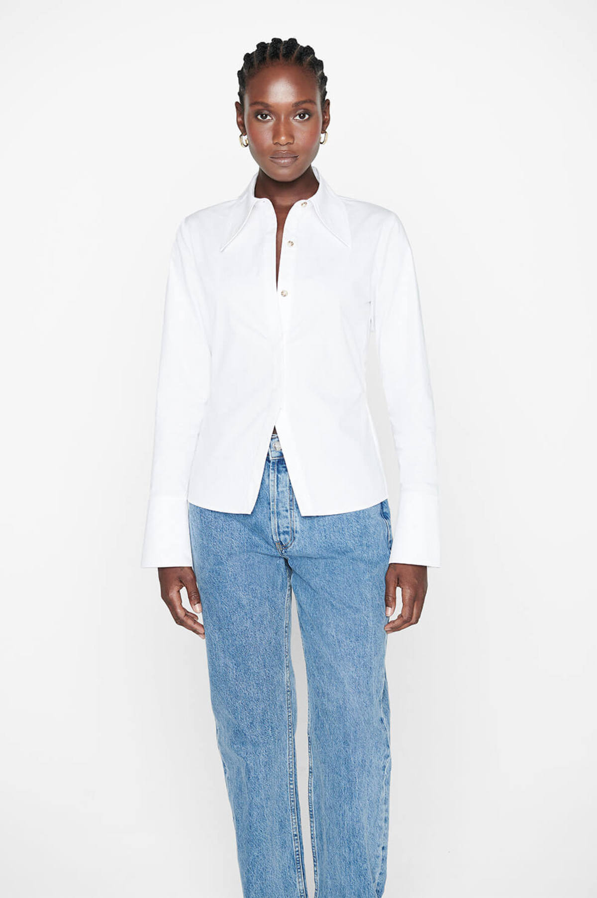 ANINE BING Tシャツ オーロラプリント ホワイト 38 Anine Bing Tiffany Shirt - white | Garmentory