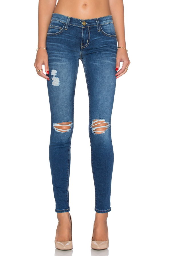 Current Elliott The Ankle Skinny denim - Blakely Destroy