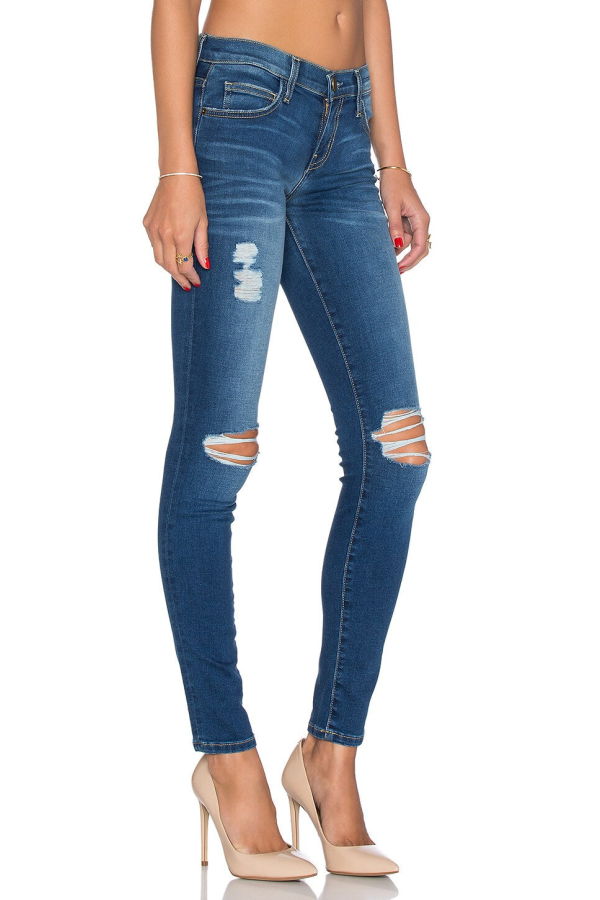 Current Elliott The Ankle Skinny denim - Blakely Destroy