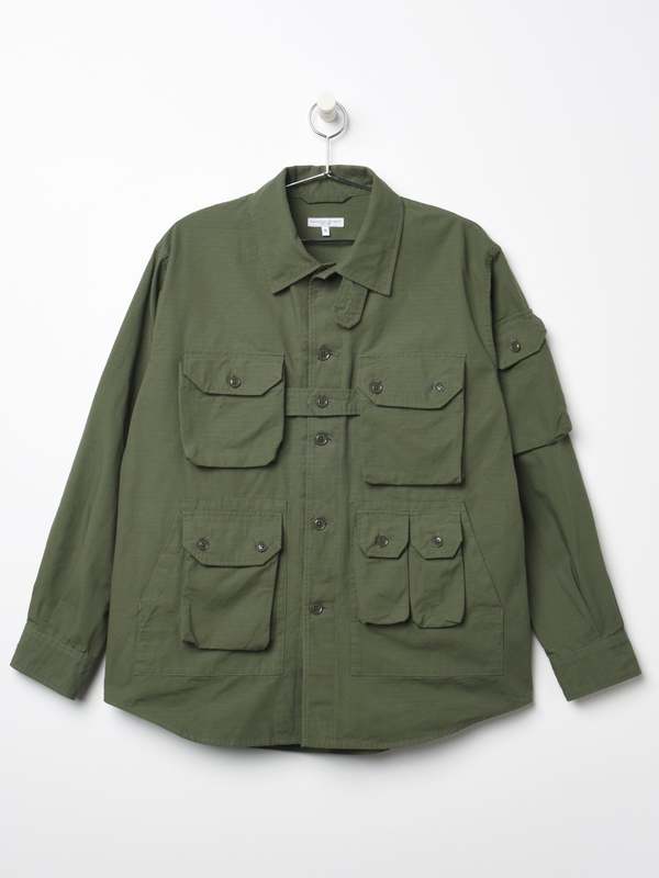 Engineered Garments Cotton Ripstop Explorer Shirt Jacket - Olive