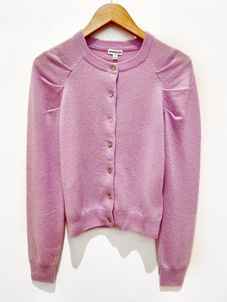 lavender cashmere cardigan
