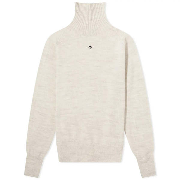 Nigel Cabourn Seamless Roll Neck - Natural | Garmentory