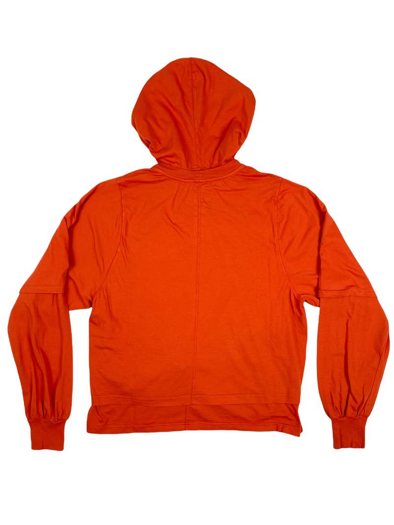 Rick Owens Hustler Hoodie - Orange | Garmentory