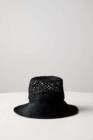 JANESSA LEONE LYNDA HAT - Black 