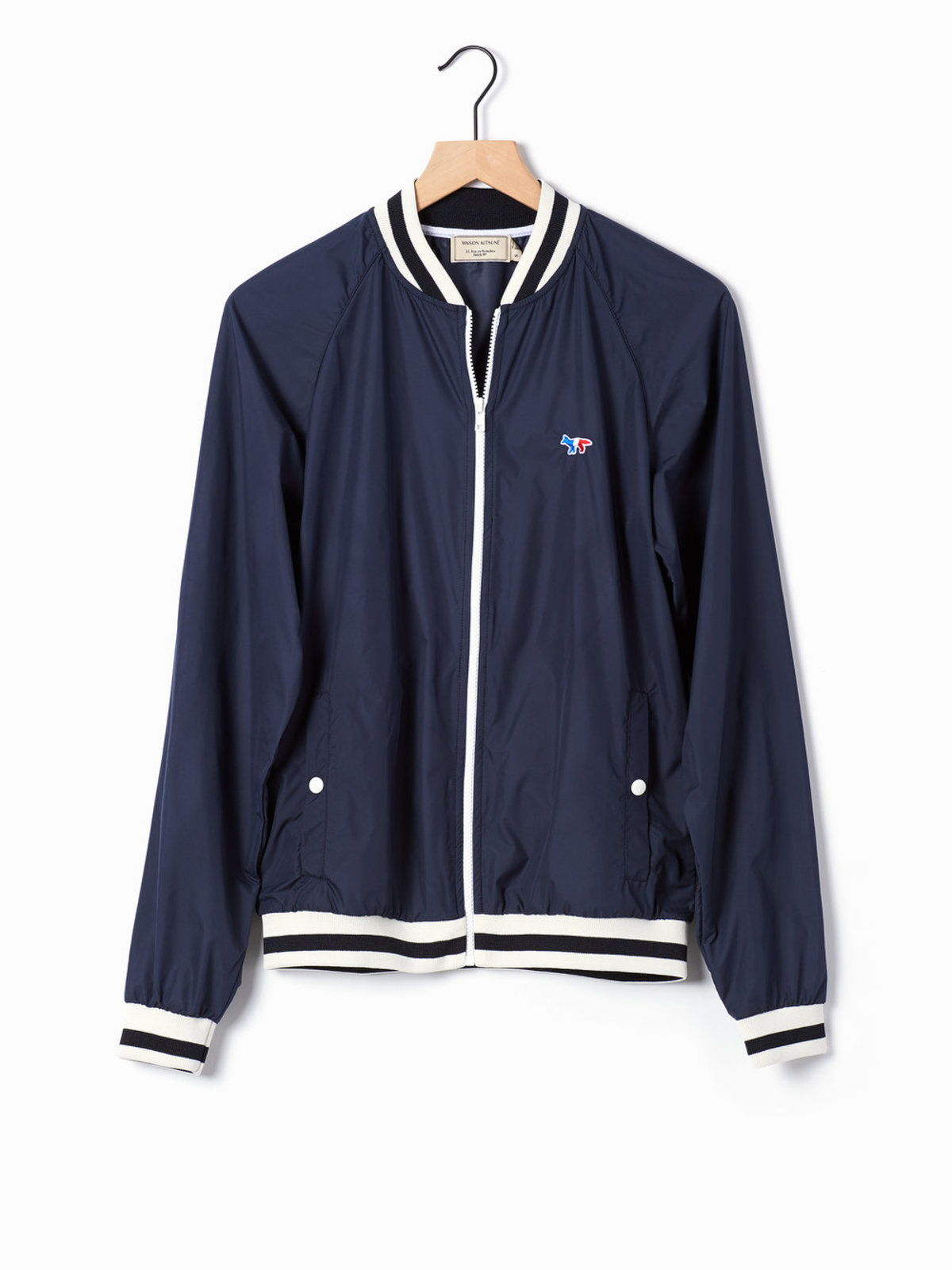 Maison Kitsune Windbreaker - Navy/White | Garmentory