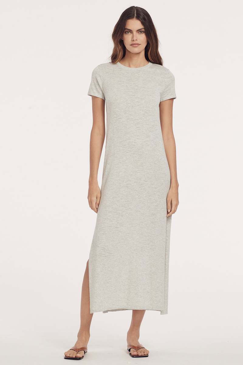 360 Cashmere Lulah Dress Light Grey Garmentory