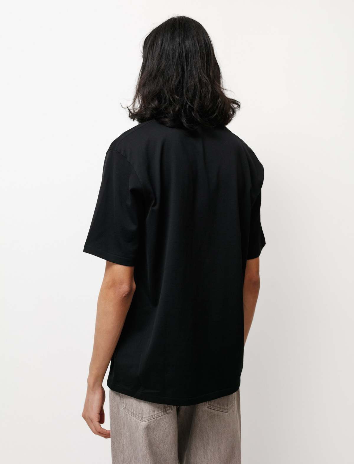 Auralee Luster Plaiting Tee - Black | Garmentory
