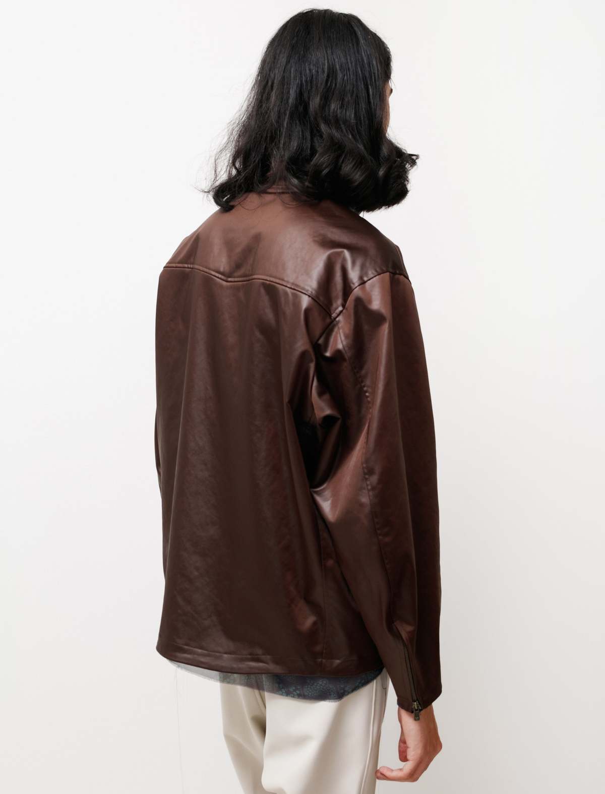 ジャケット・アウター Needles SINGLE RIDERS JACKET Needles Single Riders Jacket - Sateen Brown | Garmentory