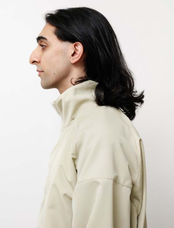 Auralee Wool Max Canvas Hooded Blouson - Light Khaki