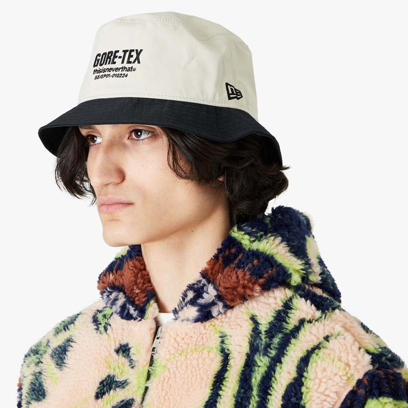 thisisneverthat x New Era GORE-TEX 3L Bucket Hat - white