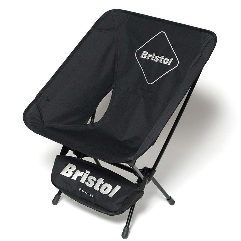 テーブル・チェア・ハンモック FCRB HELINOX EMBLEM FOLDING BENCH FC Real Bristol Helinox Emblem Folding Chair - Black